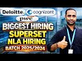 PWC Biggest Hiring | Superset Hiring Cognizant | Deloitte new hiring | Batch 2025 &amp; 2024