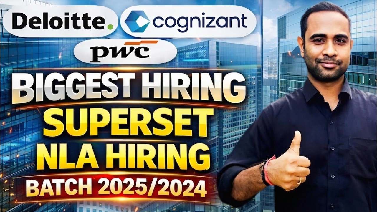 PWC Biggest Hiring | Superset Hiring Cognizant | Deloitte new hiring ...