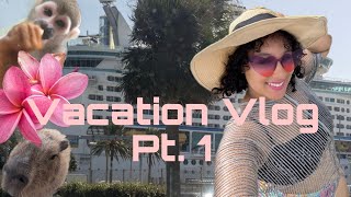 Caribbean Vacation Vlog Pt 1 Orlando Dominican Republic Haiti Coco Cay