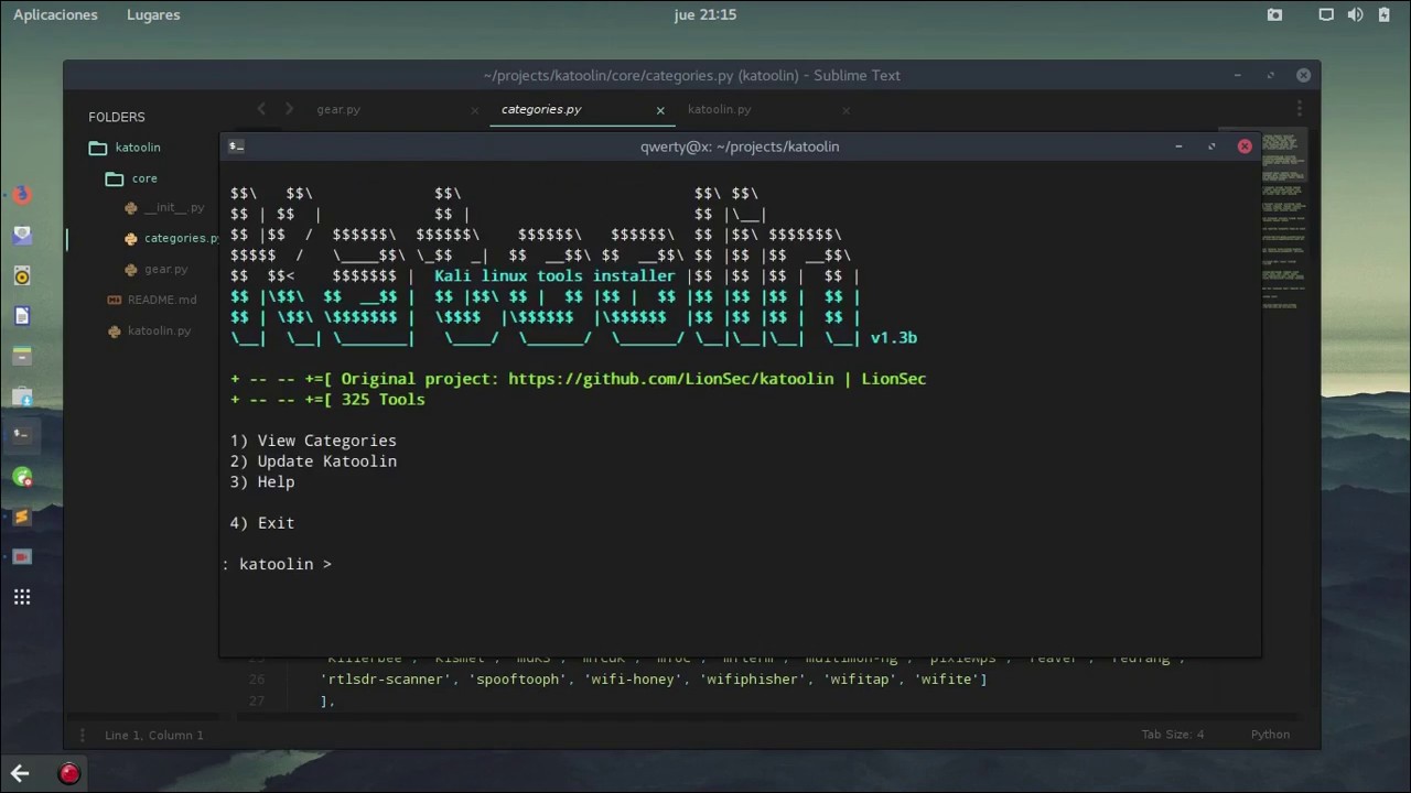 Demo: Como usar Katoolin v1.3b en GNU/Linux - YouTube