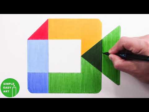 Video How to Draw the Google Meet App Logo - youtube