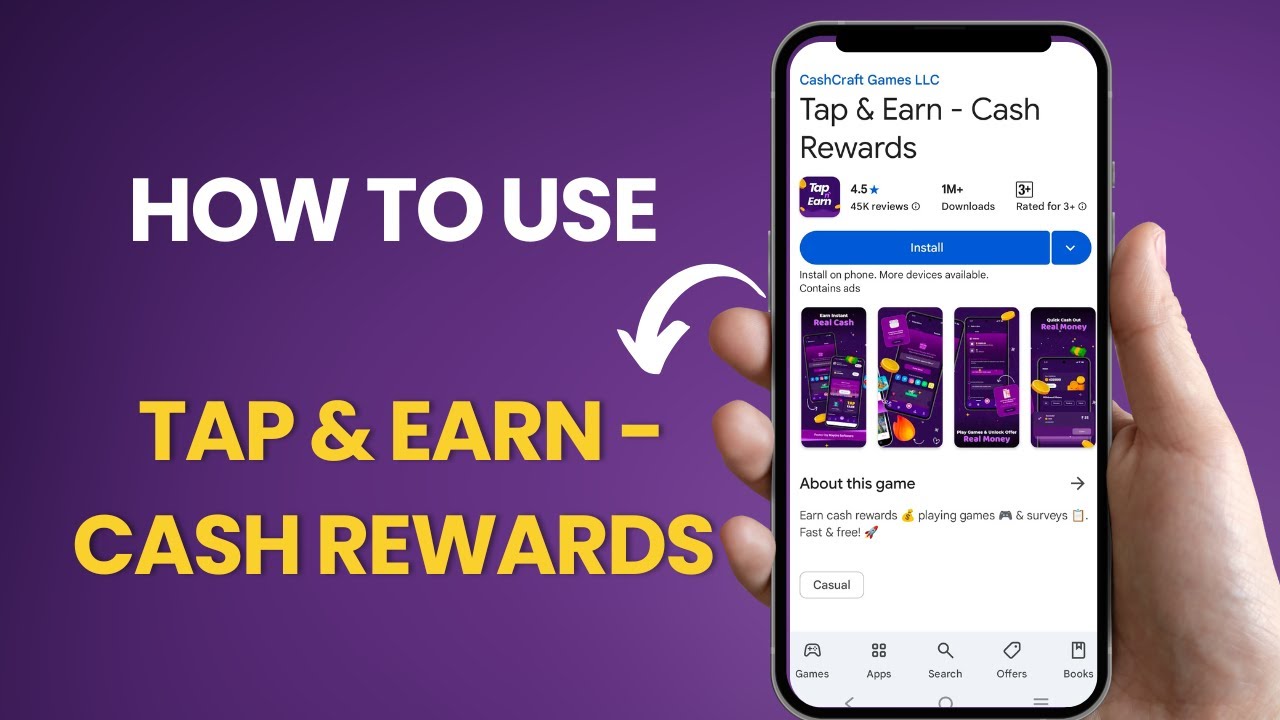 How to use Tap & Earn - Cash Rewards App - Detailed Review - YouTube