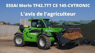Essai du chargeur télescopique Merlo TF42.7TT CS 145-CVTronic