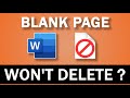 How to Delete a Blank Page You Can