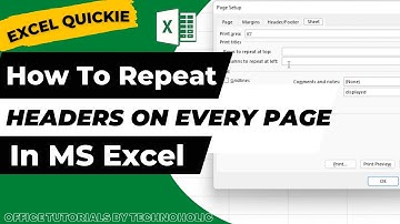 How to Repeat Headers When Printing a Large Spreadsheet on Multiple Pages in  Excel