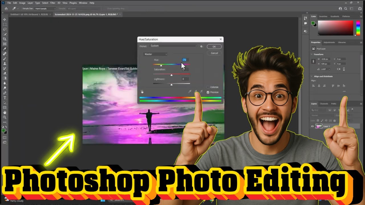 Как редактировать фотографии в Adobe Photoshop | Урок для начинающих (2025)
