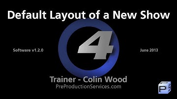Hog 4 Tutorial 2: Default Layout of a New Show