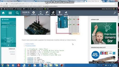 Arduino Nabız Ölçer Arduino Program Derleme