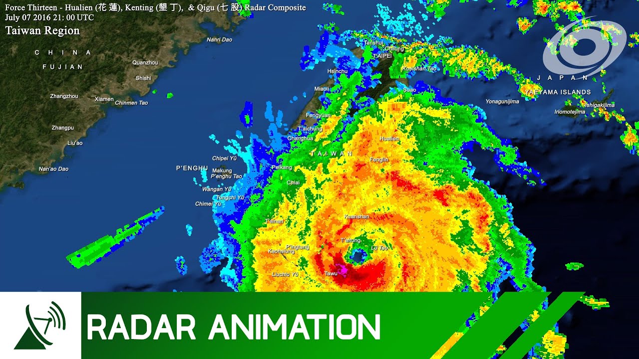 Radar Imagery of Typhoon Nepartak - July 6-9, 2016 observation ps4