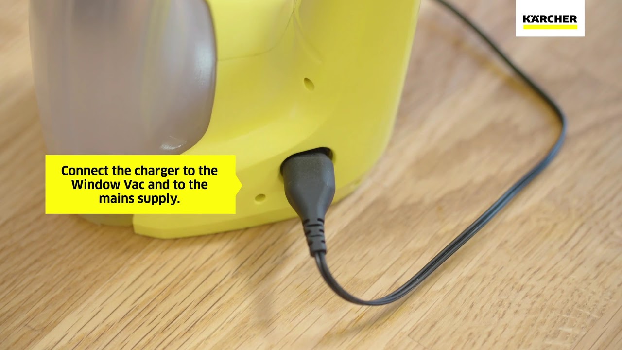 How do I charge my WV 1? | Kärcher UK