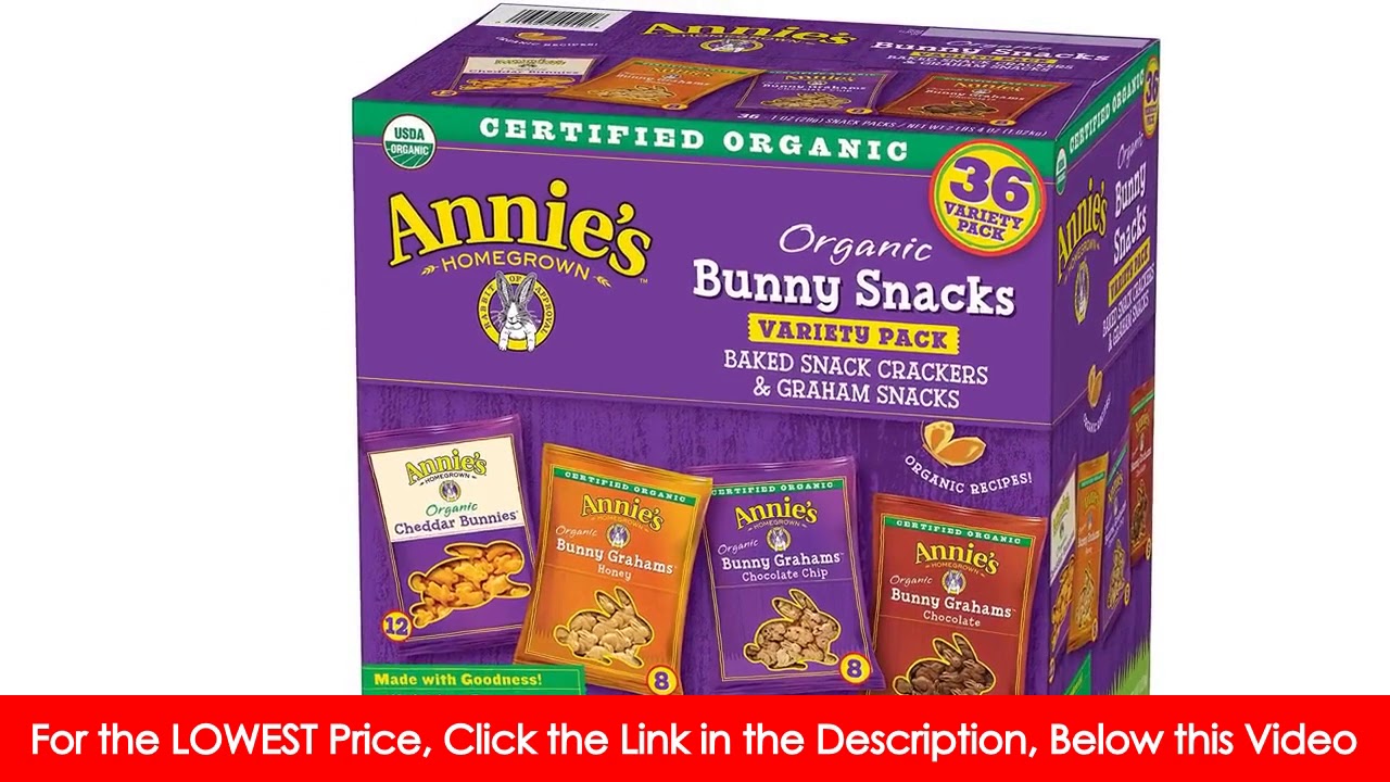 Annie's Organic Variety Pack, Cheddar Bunnies and Bunny Graham Crackers