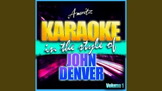 Video thumbnail of "Ameritz Karaoke - Follow Me (In the Style of John Denver) (Karaoke Version)"