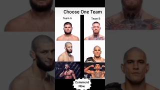 Choose One Team 😉 Ufc Fighters Khabib &amp; Khamzat, #shorts #viral #mmafighter