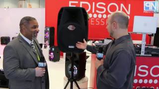 Supersonic Professional Active Speaker with Flash Light (SC1351BK) Edison Professional - M-2000 Plus Powered PA Speaker - CES 2017 - Poc Network