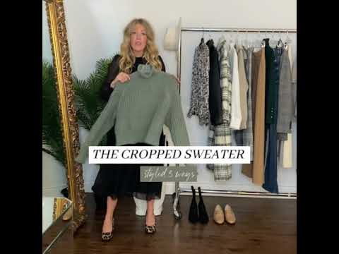 Toronto Stylist Julianne Costigan Shows How to Style a Classic Cropped Sweater Three Different Ways