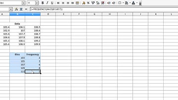 Frequency Function and Histograms on OpenOffice.org Calc