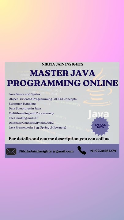 🚀 Learn Java Online: Beginner to Advanced!Join our Java Online Course# ...