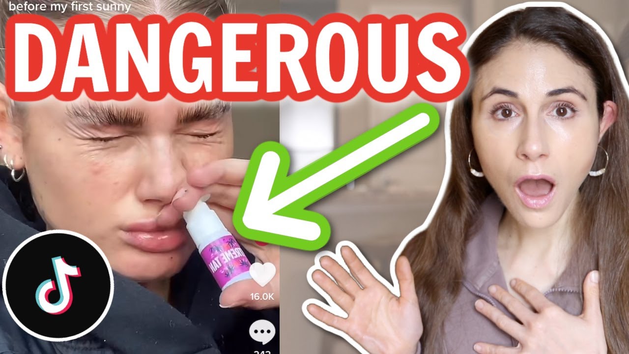 DERMATOLOGIST REACTS TO TIKTOK TANNING NASAL SPRAY DrDrayzday YouTube dermatologist-reacts-to-tiktok-tanning-nasal-spray-drdrayzday-youtube