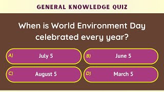 General Knowledge Quiz - 20 Frequently Asked Questions For Quiz Competitions Gk Quiz For School