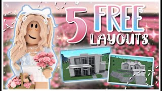 Bloxburg |ೃ⁀➷ 5 FREE Family Home Layouts * ˚ || Free to Use || Step by Step || Daislillia ❀