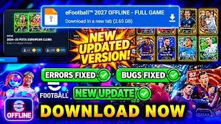 🚨 Download eFootball 2027 Mobile Offline v2 UPDATE 🔥 Booster Issues & Bugs Fixed | Android + iOS News