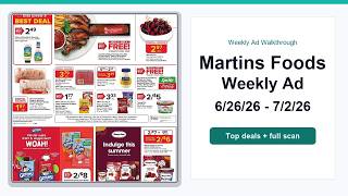 Martins Foods Weekly Ad (6/26/26 - 7/2/26) Best Deals