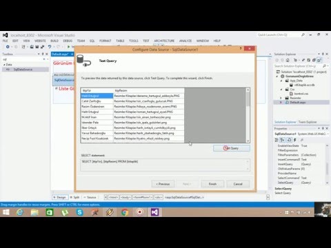 Asp.Net (VS2012)  Görünüm Değiştirme - Bölüm 1 (Changing Views, List View - Grid View - Part 1)
