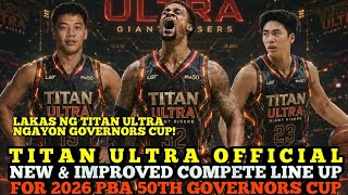 TITAN ULTRA OFFICIAL NEW & IMPROVED COMPLETE LINE UP FOR 2026 PBA GOVERNORS CUP | PBA UPDATES