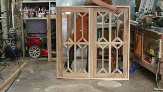 Cómo hacer ventanas corredizas decotarivas de madera | Making decorative sliding windows of wood