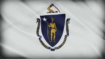 Massachusetts State Flag – 1 Hour Loop | US State Flags Series