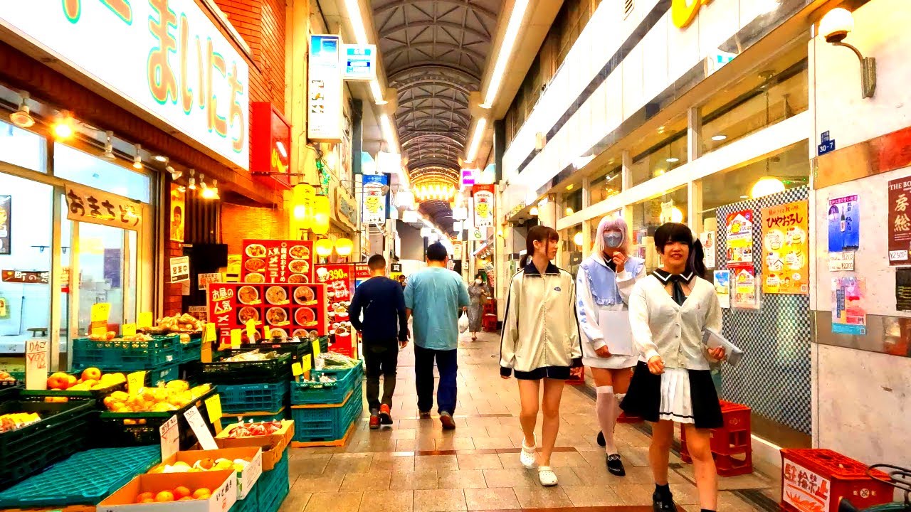 【4K60】夜の十条銀座商店街を散策！【駅前は再開発中】東京都北区