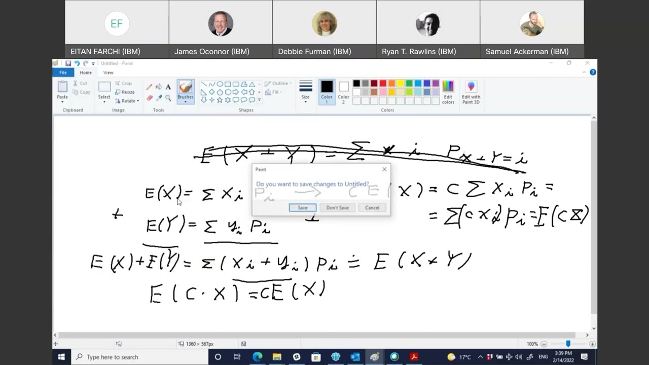 Properties of expectation and variance