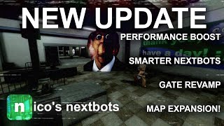 NEW NICO'S NEXTBOTS UPDATE! (Performance boost, Nextbot pathfinding, gates, New Map!) ROBLOX