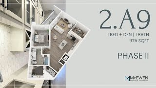 2.A9 | #4-402 | Phase II | One Bedroom + Den | Virtual Tour | McEwen Northside Apartments