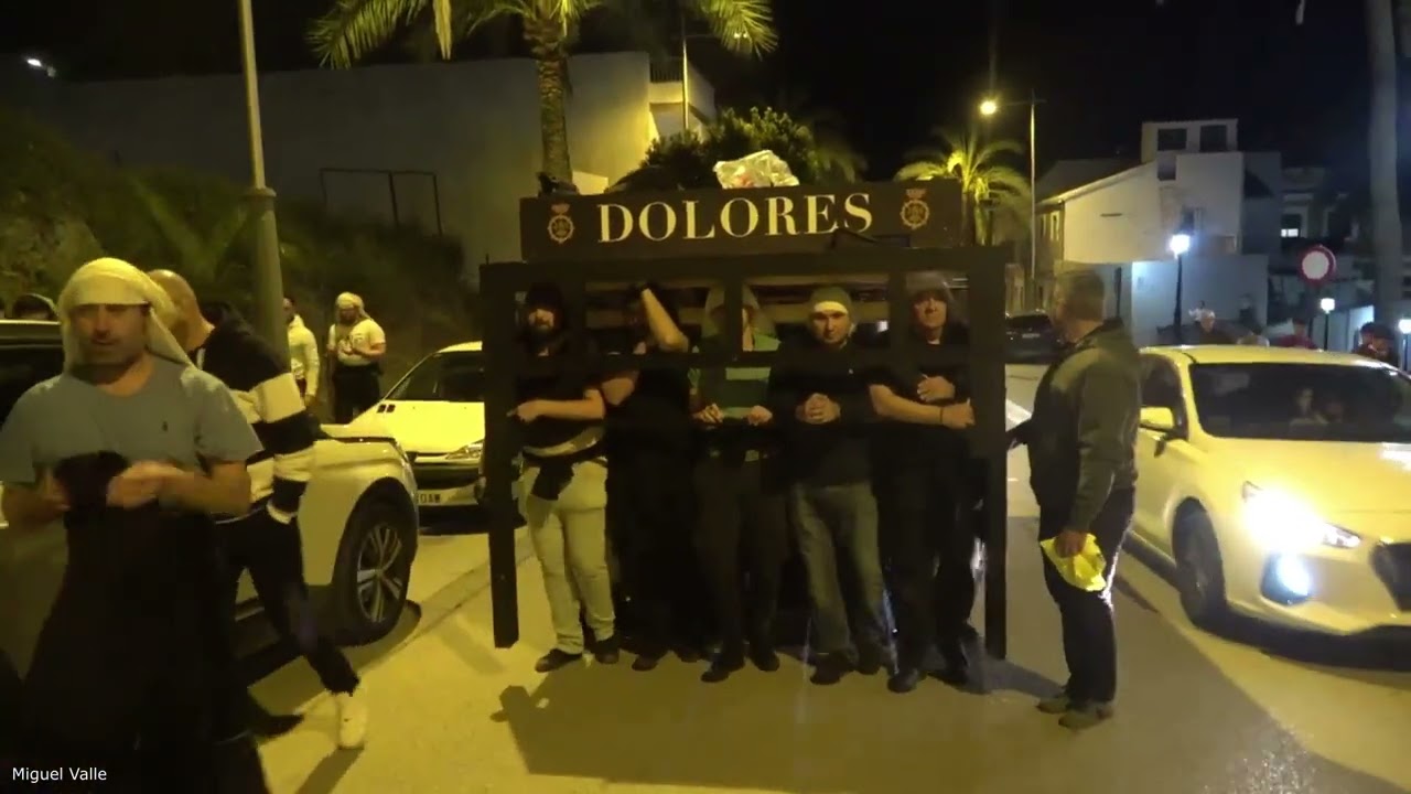 Ensayo costaleros paso virgen de los Dolores Morón 2026 