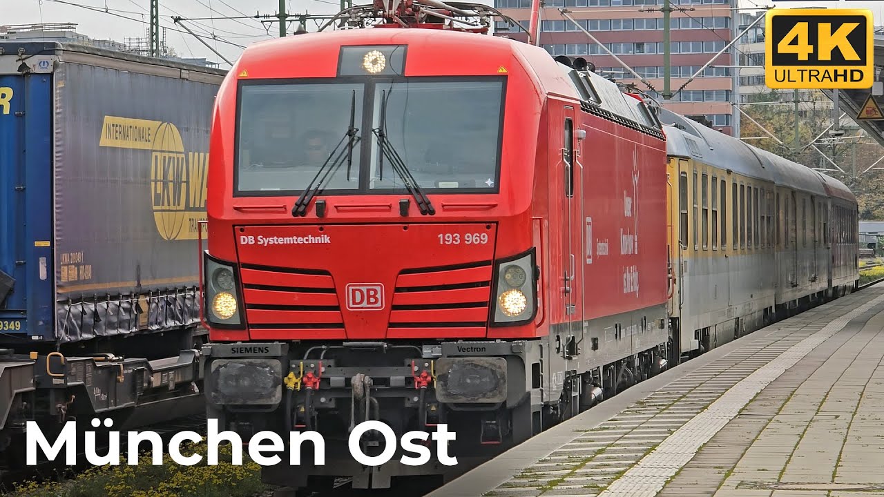 München Ostbahnhof - 25.10.2024: Herbstlicher Bahnhofsbetrieb in München