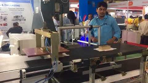 HM-ZD350E Flexible box making machine in Primex 2017