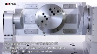 Detron Nc Rotary Table - 5Th Axisgtfae255Bltrunnion Tilting Rotary Table