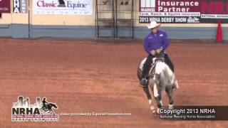 Show Me The Buckles ridden by Andrea Fappani  2013 NRHA Derby (First Go)