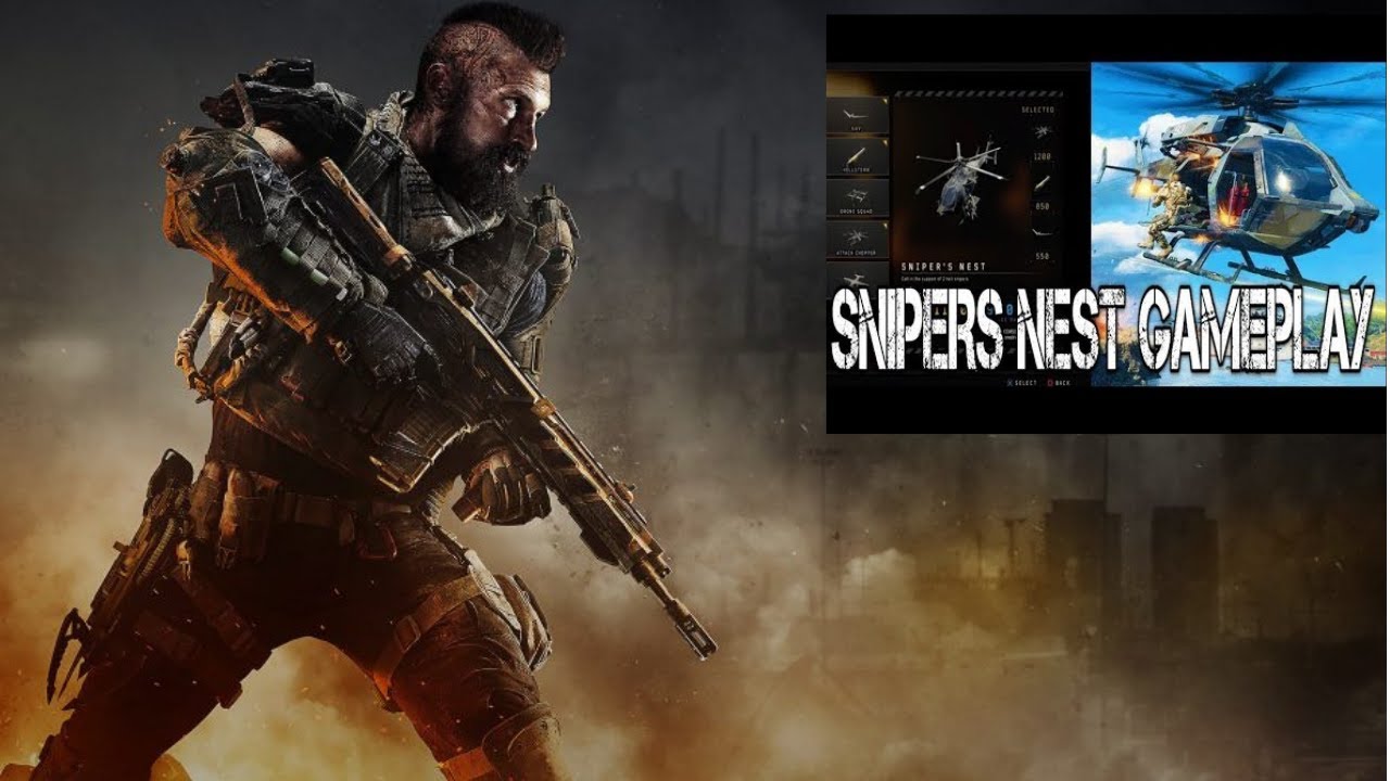 "SNIPERS NEST" SCORESTREAK Gameplay in Black Ops 4! (SNIPERS NEST SCORESTREAK in COD BO4)