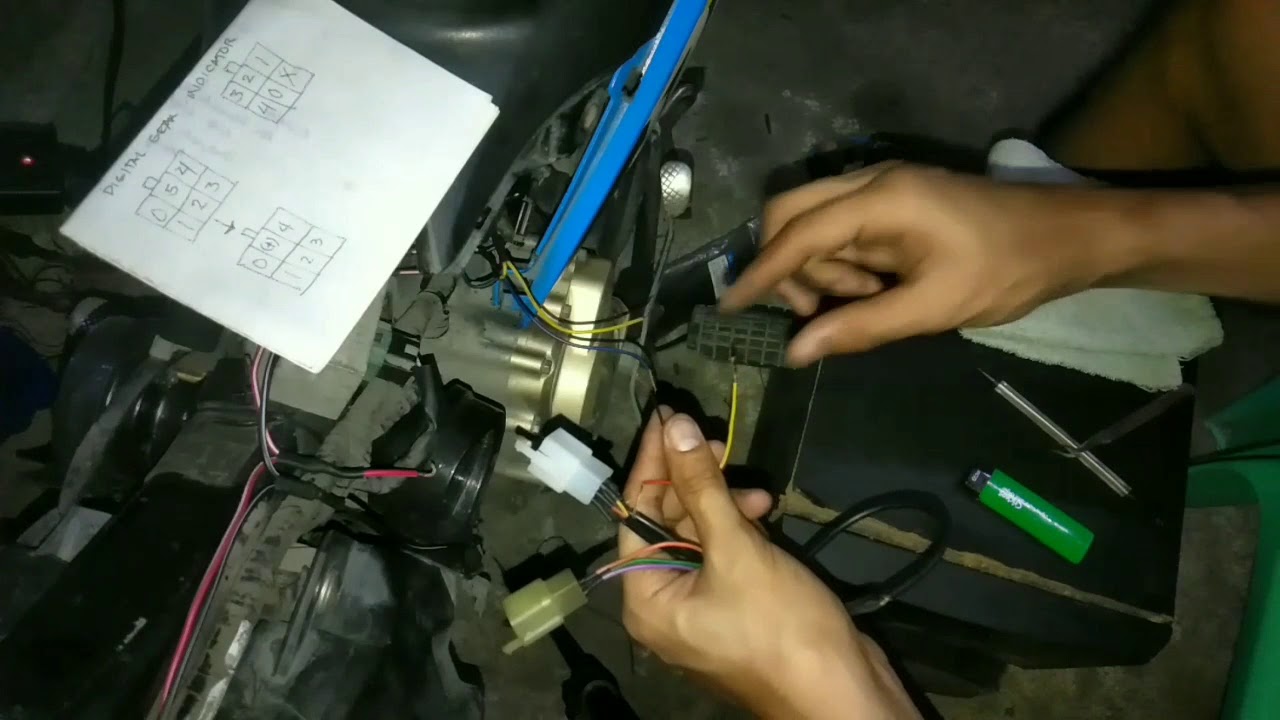 Digital gear indicator setup tutorial Raider j115 Fi YouTube