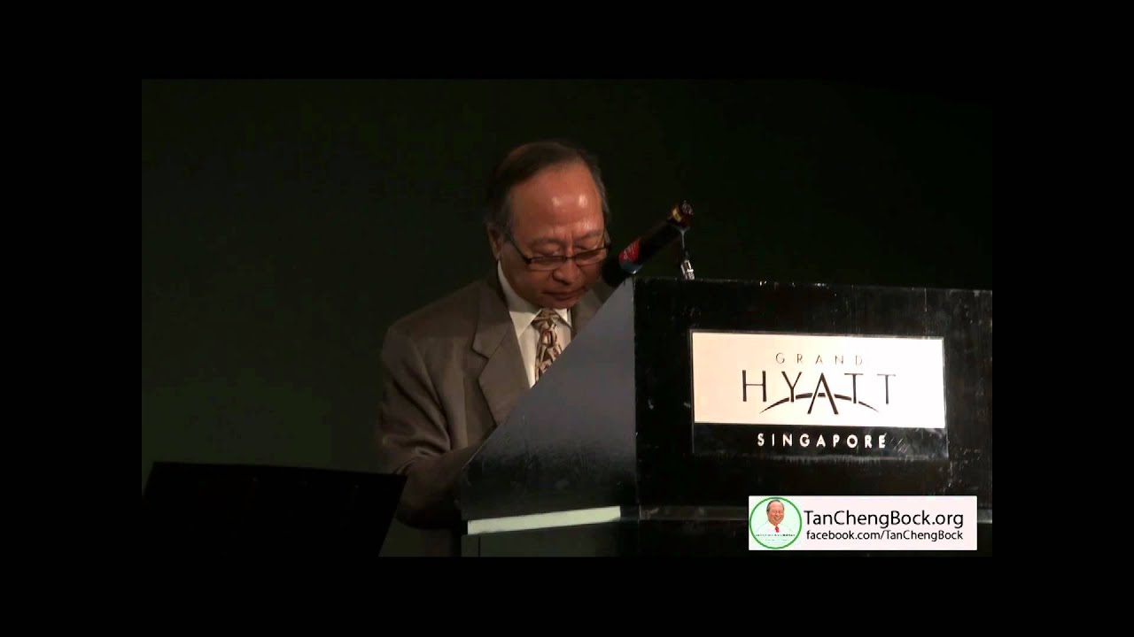 Dr Tan Cheng Bock's Speech -Exclusive insight into the Presidential Candidate  1 of 3