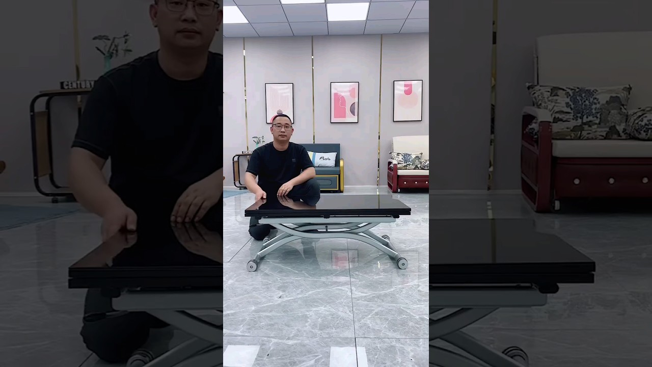 Lifting Coffee Table Height Adjustable Top Extendable Dining Table