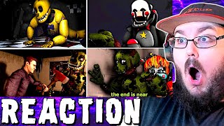 All of the Rise of Springtrap Animations (By GZUprise) #FNAF REACTION!!!