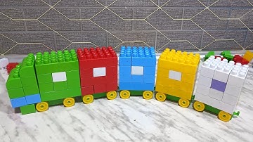 Satisfying Diy Train ASMR / Bilding Blocks/block game/lego Blocks #asm #buildingblocks #play