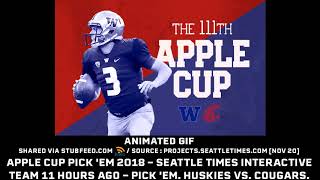 Apple Cup Pick Em 2018  Seattle Times In...