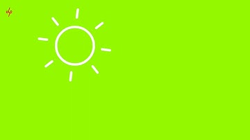 sunny weather | green screen animation