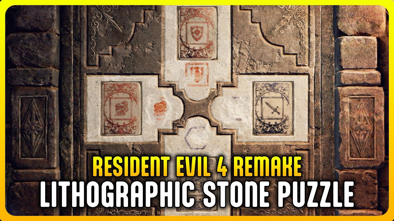 Resident Evil 4 Remake - Lithographic Stone Puzzle Guide 