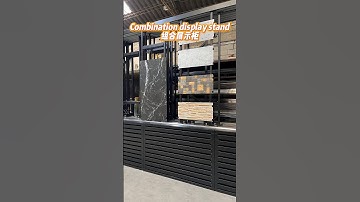 Sliding tile display stand add the drawer cabinet tile display stand. #tiledisplay #displaystand