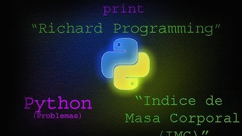 Python Problemas: "Índice de Masa Corporal (IMC)